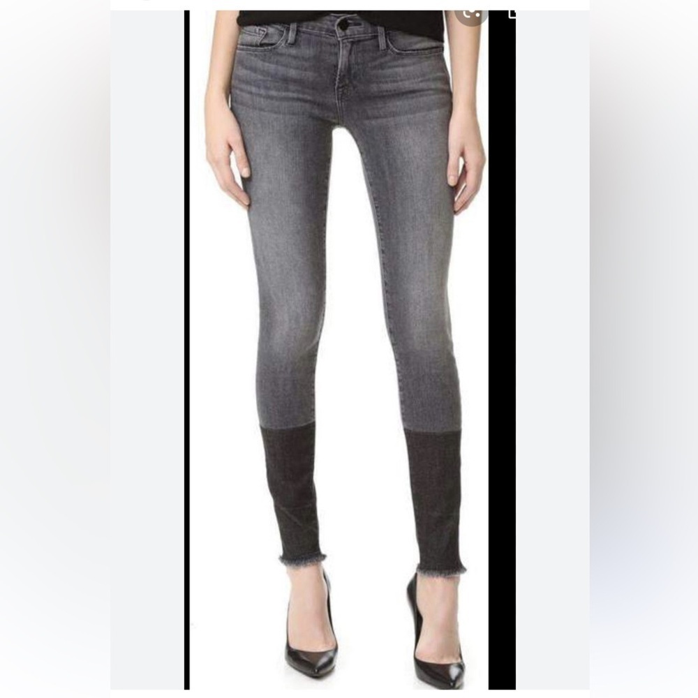 Frame Denim Le Skinny frayed Jeans Size 31